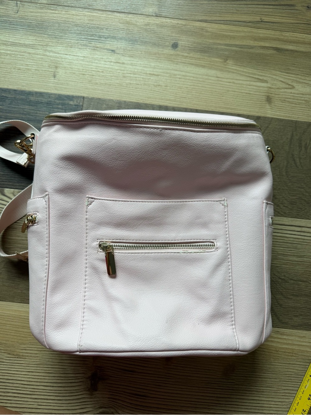 Miss Fong Soft Light Pink Convertible Diaper Bag